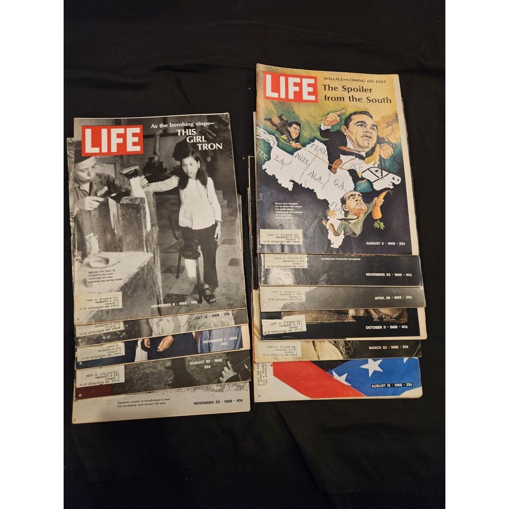 Vintage Life Magazine Lot Of 11 From The 60's